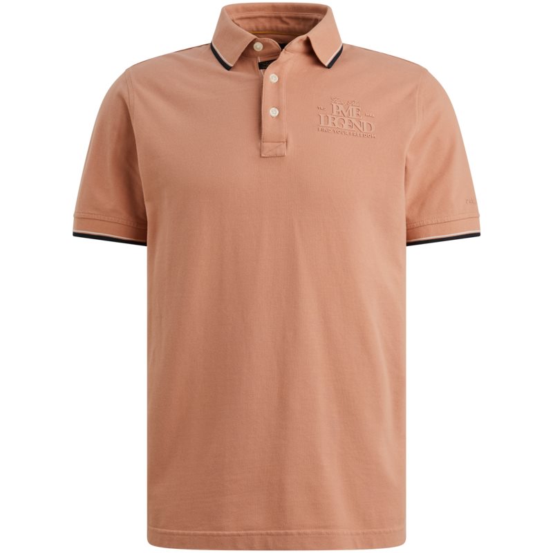 Short sleeve polo stretch piqu
