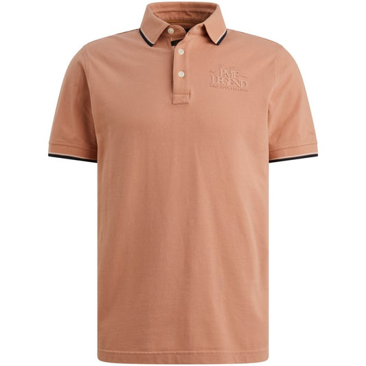 Short sleeve polo stretch piqu