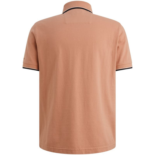 Short sleeve polo stretch piqu