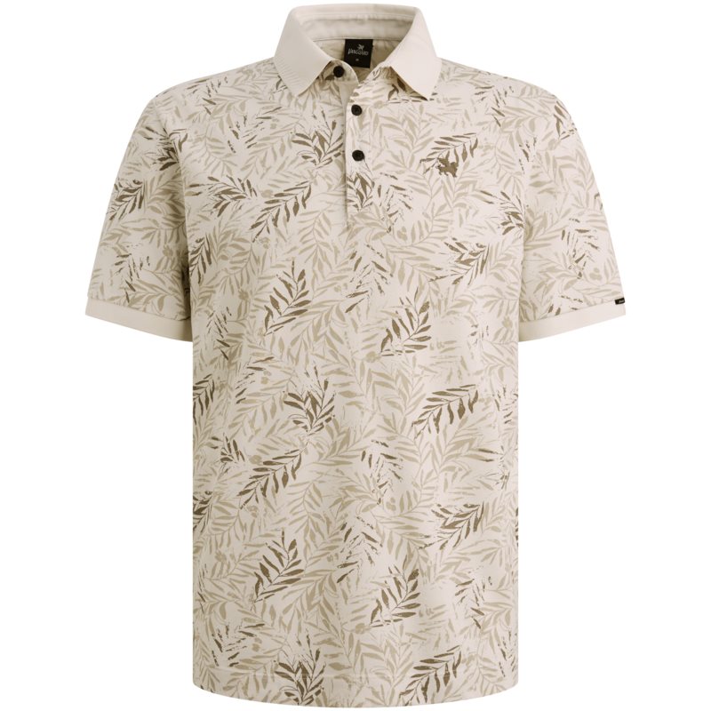Pique polo met print