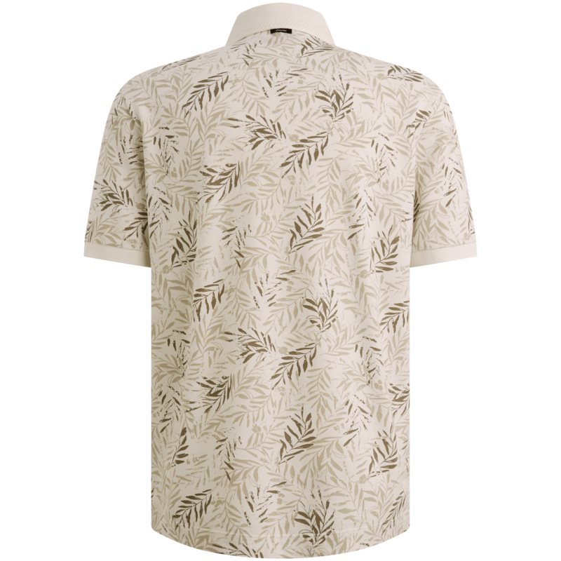 Pique polo met print