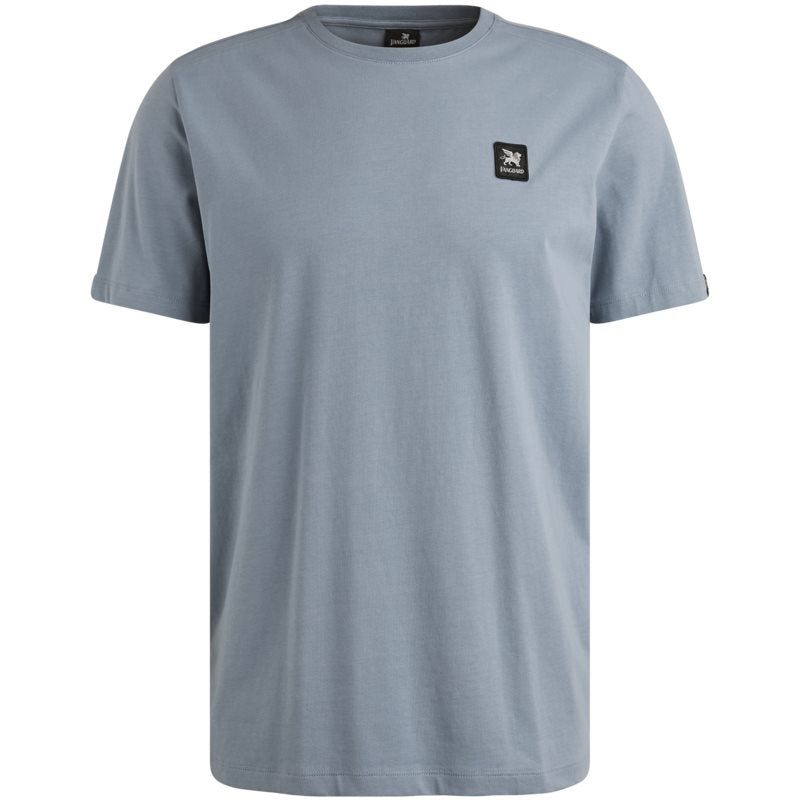 Short sleeve r-neck cotton ela