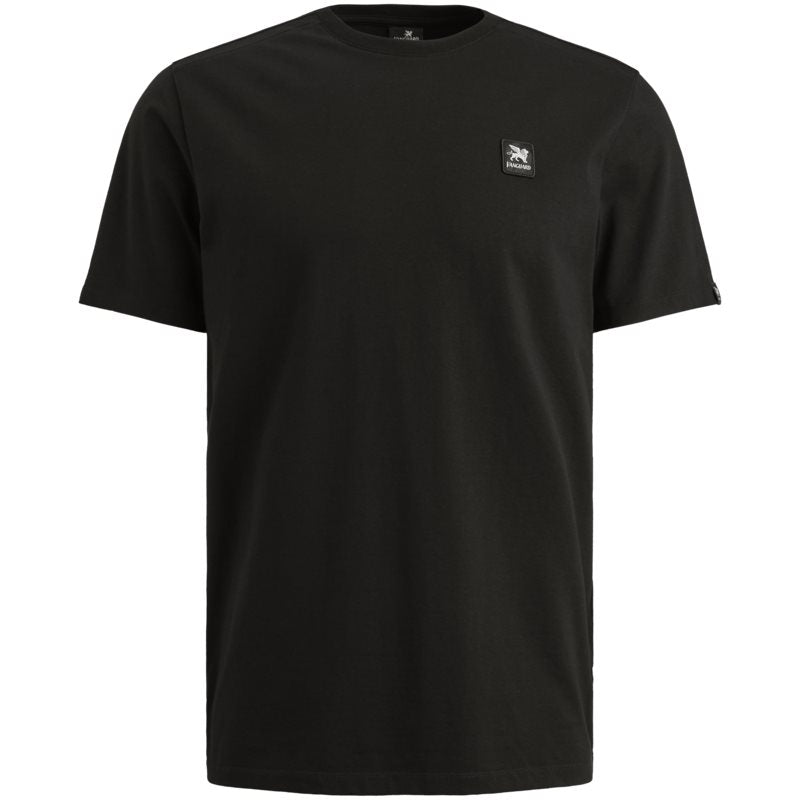 Short sleeve r-neck cotton ela