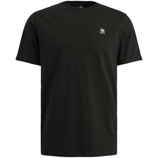 Short sleeve r-neck cotton ela