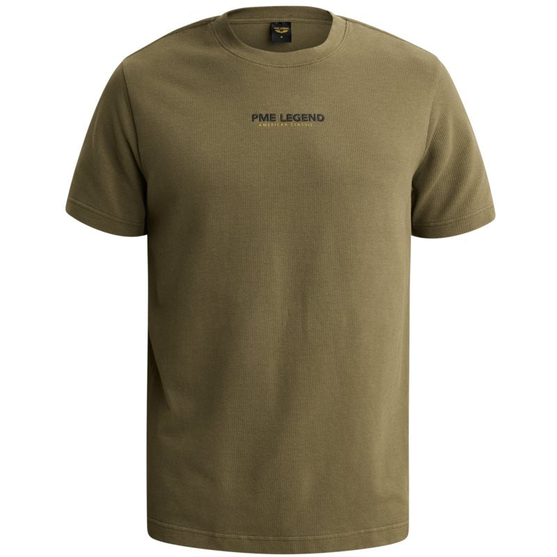 T-shirt met wafelpatroon