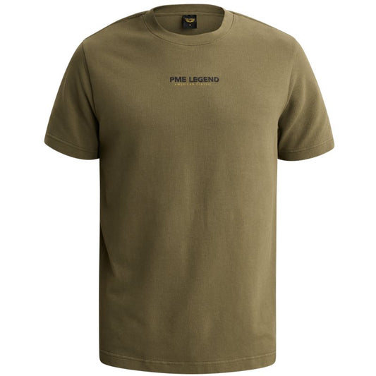 T-shirt met wafelpatroon