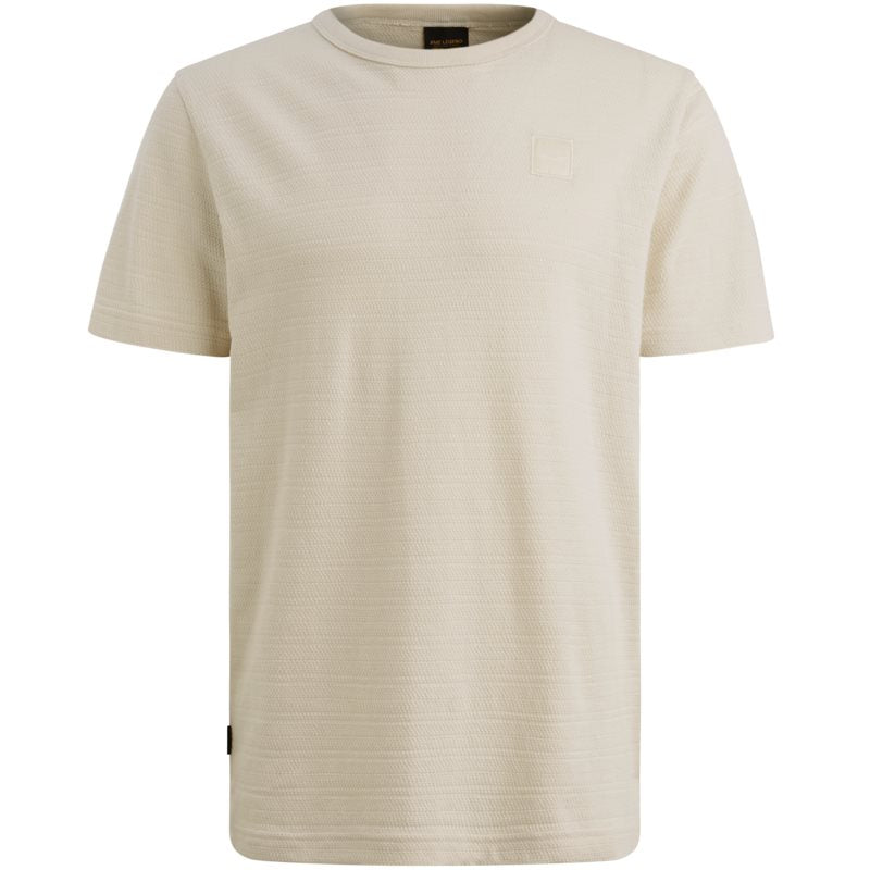 T-shirt met jacquard structuur