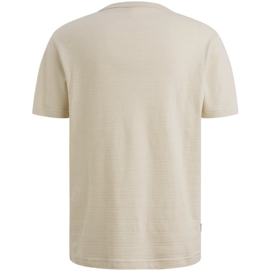 T-shirt met jacquard structuur