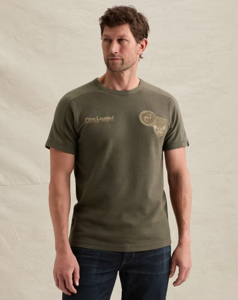 T-shirt met structuur