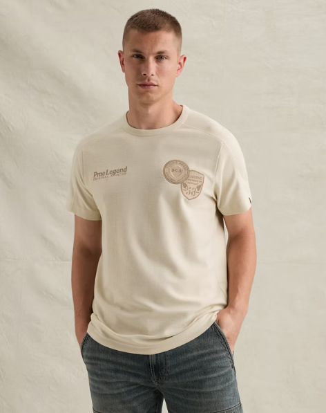 T-shirt met structuur