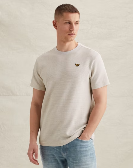 T-shirt met structuur