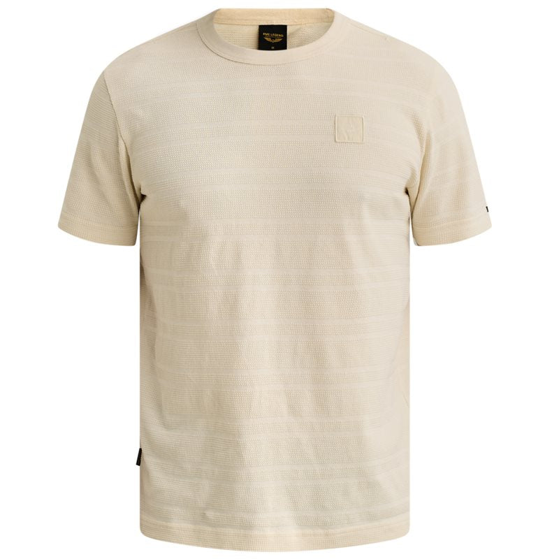 T-shirt met wafelpatroon