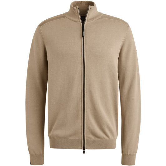 Zip jacket cotton modal plated