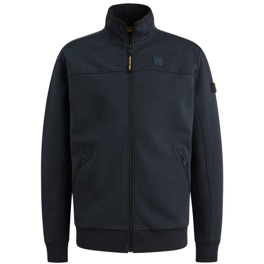 Sweat vest met opstaande kraag