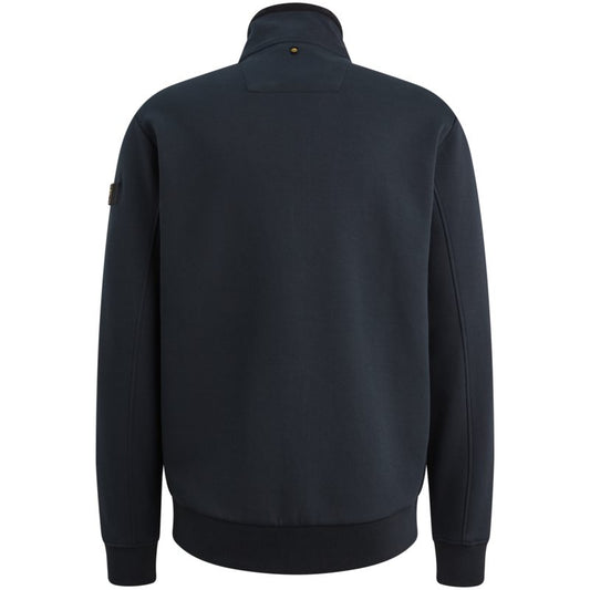 Sweat vest met opstaande kraag