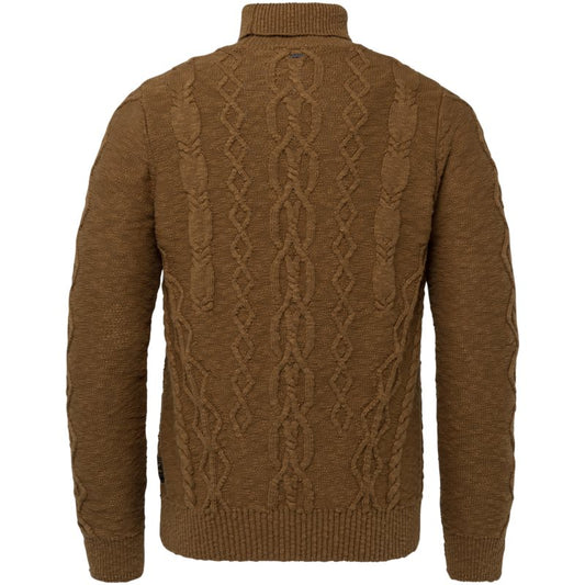 Roll neck cotton slub